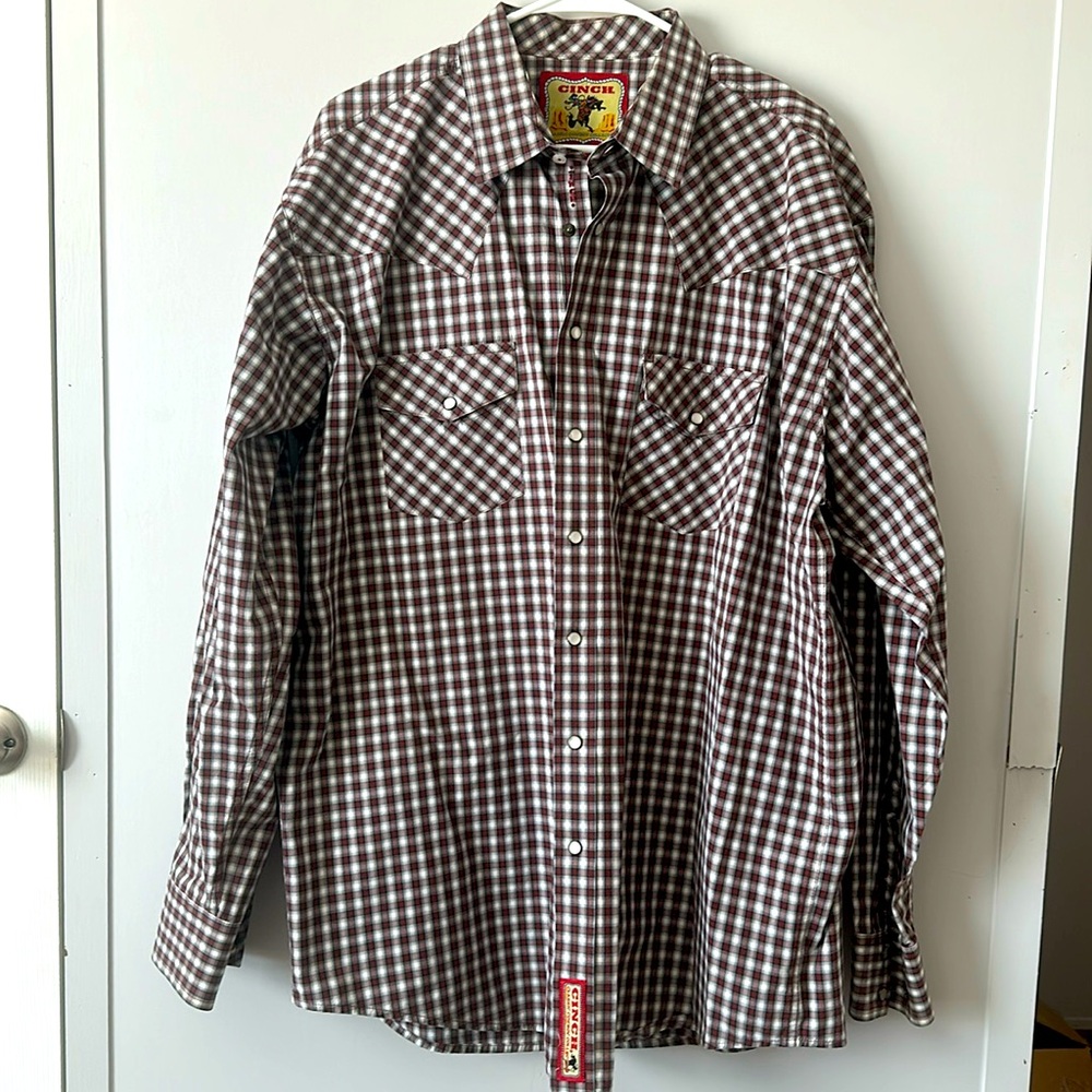 Cinch western men’s button up shirt